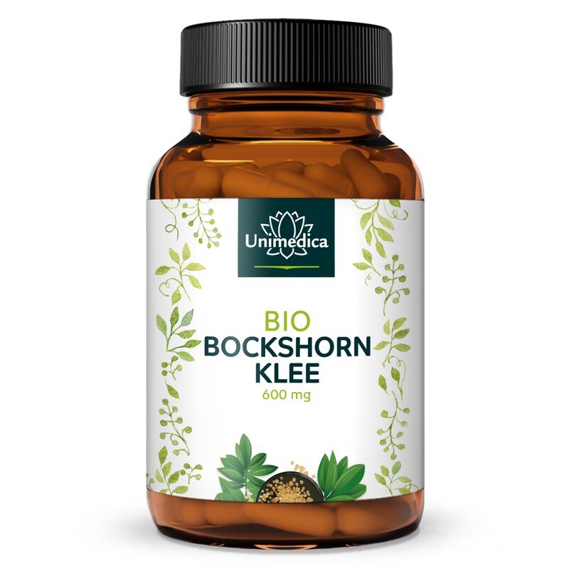 Bio Bockshornklee - 2.400 mg pro Tagesdosis ( 4 Kapseln) - hochdosiert - 180 Kapseln - von Unimedica