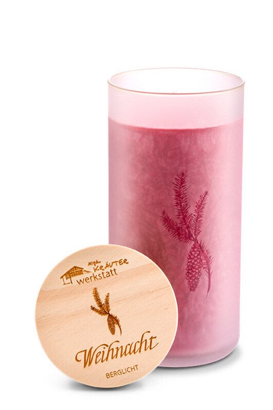 Heilkräuter Kerze Berglicht - Weihnacht - Allgäu Kräuterwerkstatt