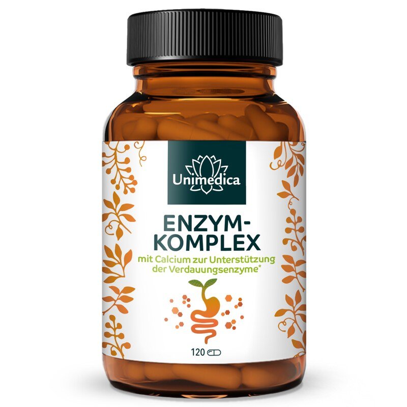 Enzym-Komplex - mit Calcium - 120 Kapseln - von Unimedica
