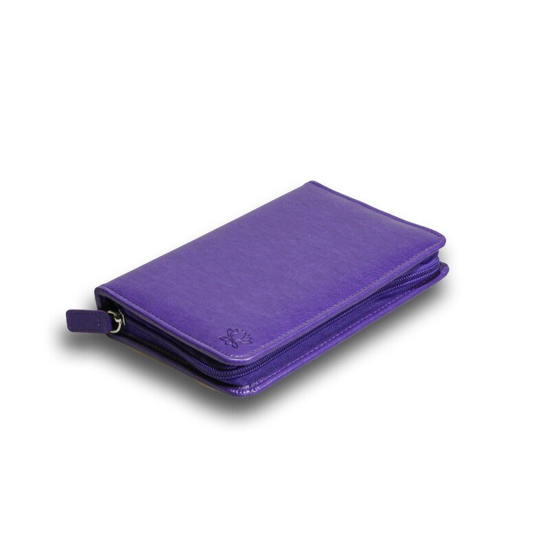 60er Taschenapotheke- Kunstleder leer - Gemustert - Narayana