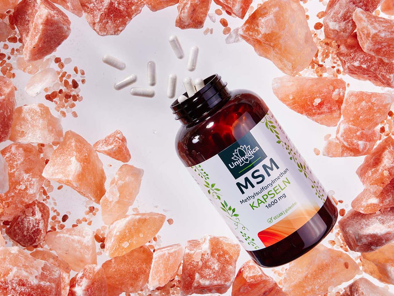 MSM - 1.600 mg pro Tagesdosis (2 Kapseln) - hochdosiert - 365 Kapseln - von Unimedica