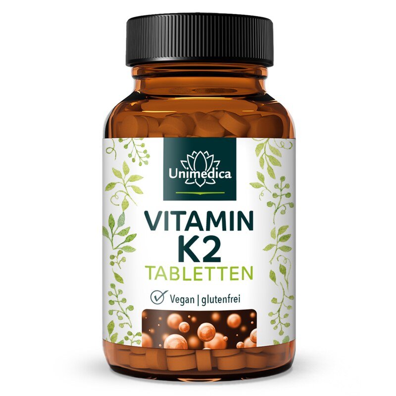 Vitamin K2 - MK7-All-trans - 200 µg pro Tagesdosis (1 Tablette) - 120 Tabletten - von Unimedica