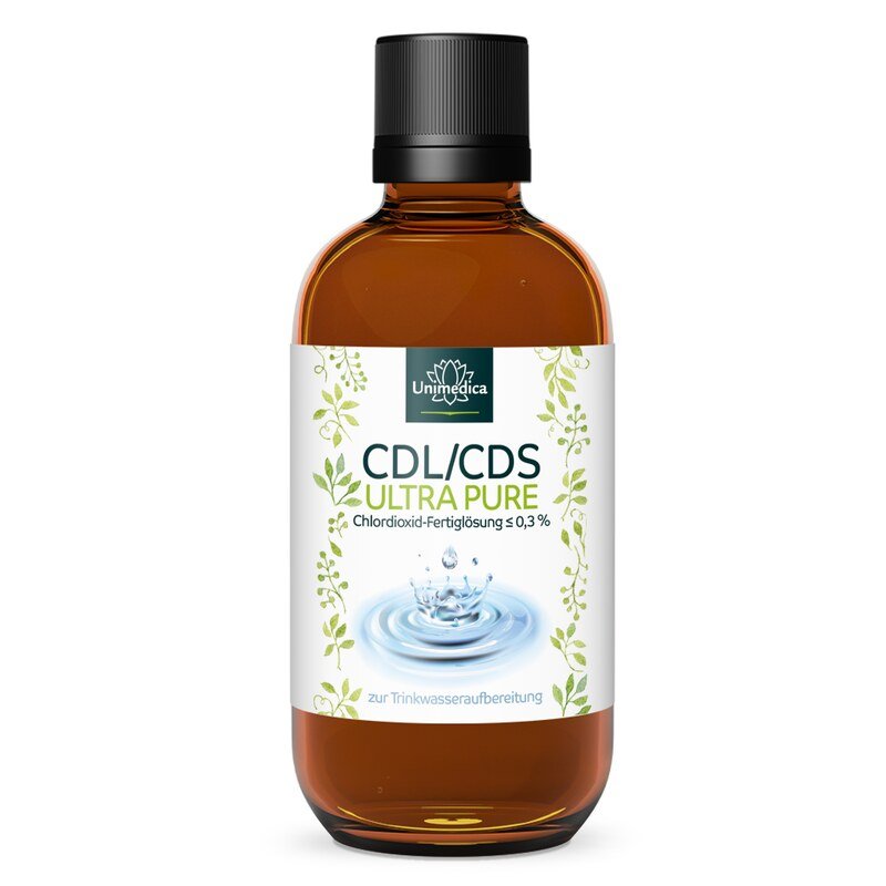 CDL/CDS - ULTRA PURE - Chlordioxid-Fertiglösung ≤ 0,3 % - 100 ml - von Unimedica