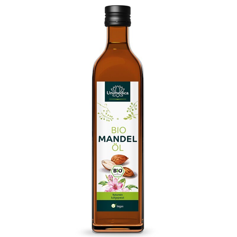 Bio Mandelöl - naturrein und kaltgepresst - 250 ml - von Unimedica
