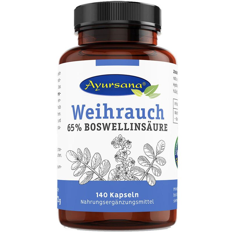 Weihrauch Kapseln 65 % Boswellinsäure - 140 Kapseln
