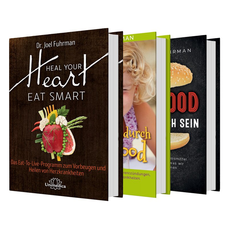 3er-Sparset - Unimedica Bücher: Heal Your Heart - Gesunde Kids durch Powerfood - Fastfood kann tödlich sein - von Joel Fuhrman