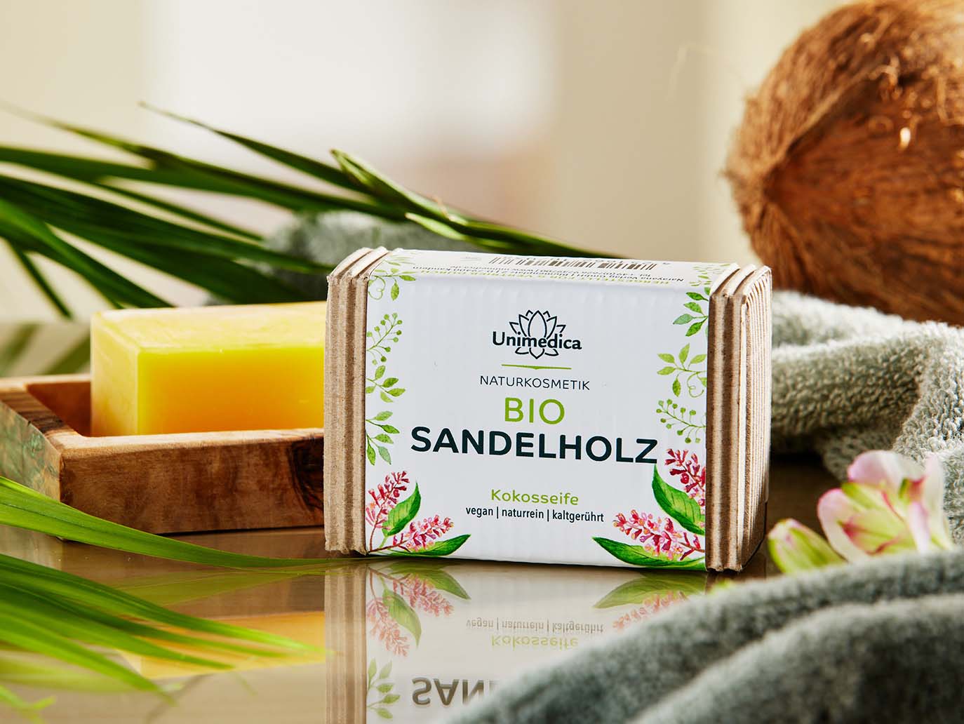 Bio Sandelholzseife - 100 g - von Unimedica