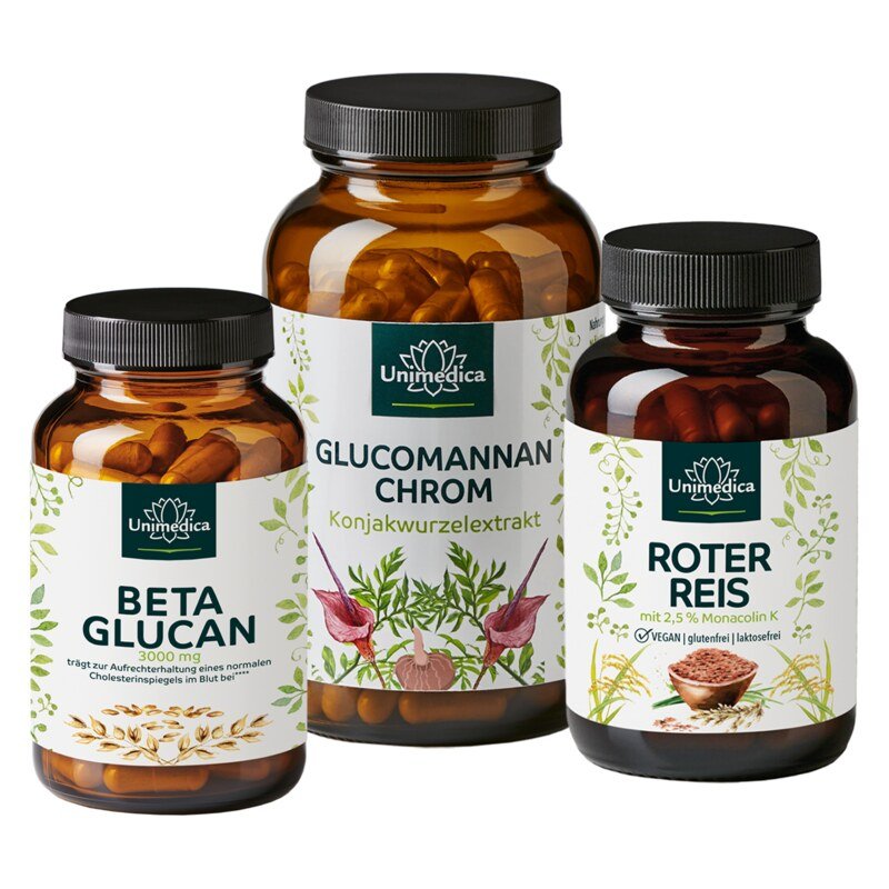 Sparset: Beta Glucan & Glucomannan + Chrom & Roter Reis