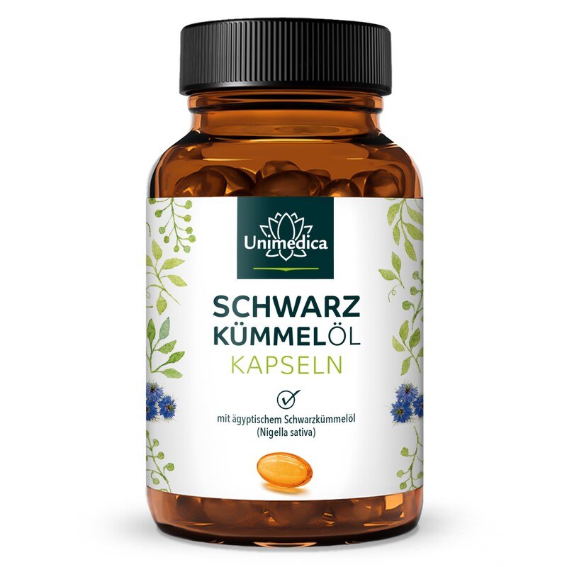 Schwarzkümmelöl Softgelkapseln - 3.000 mg pro Tagesdosis (2 x 3 Kapseln) - 400 Softgelkapseln - von Unimedica