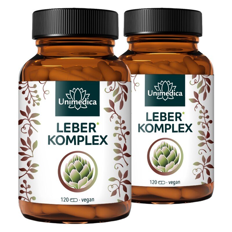 2er-Sparset: Leber Komplex - 2 x 120 Kapseln - von Unimedica