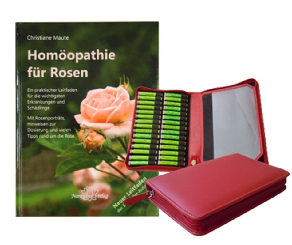 Homöopathie für Rosen (Buch) und 40er Rosen-Set (Mittel)