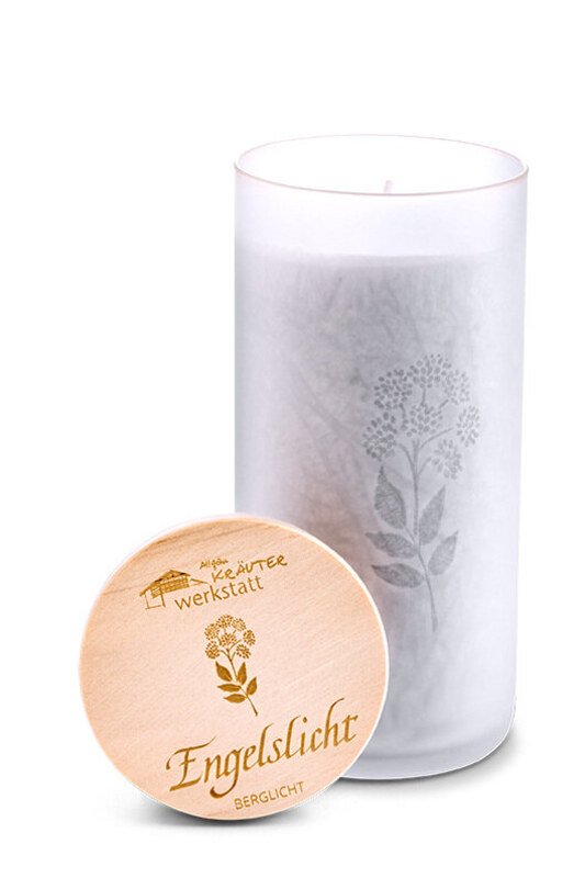 Heilkräuter Kerze Berglicht - Engelslicht - Allgäu Kräuterwerkstatt