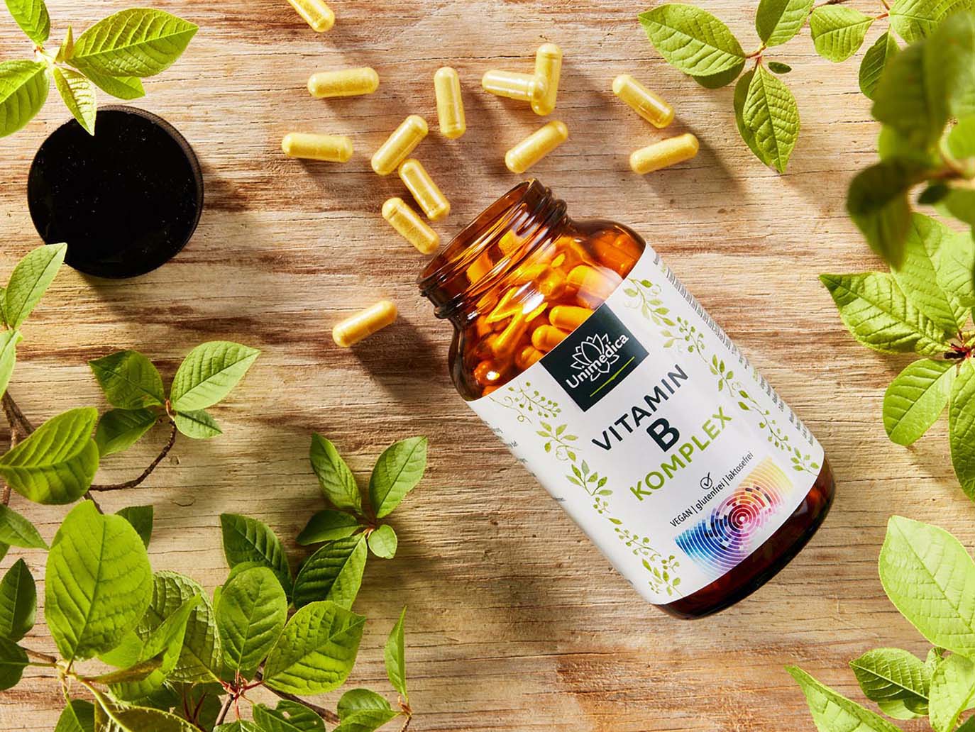 Vitamin B Komplex - hochdosiert - 180 Kapseln - mit Kofaktoren - von Unimedica