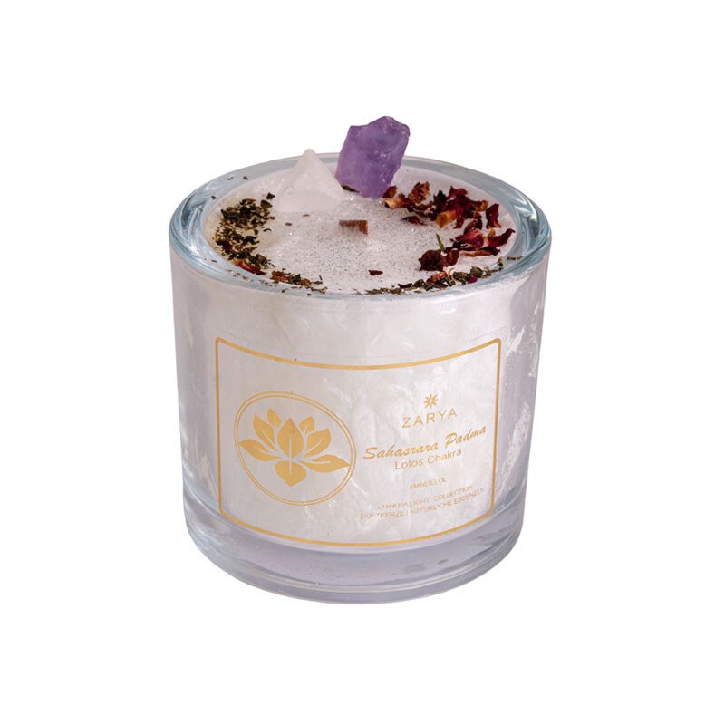 Chakra Kerze Lotoschakra Sahasrára Padma - Zarya