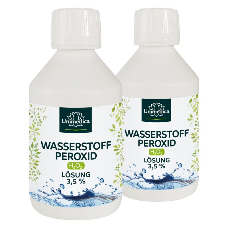 2er-Sparset: Wasserstoffperoxid 3,5% - H2O2 - 2 x 250 ml - von Unimedica