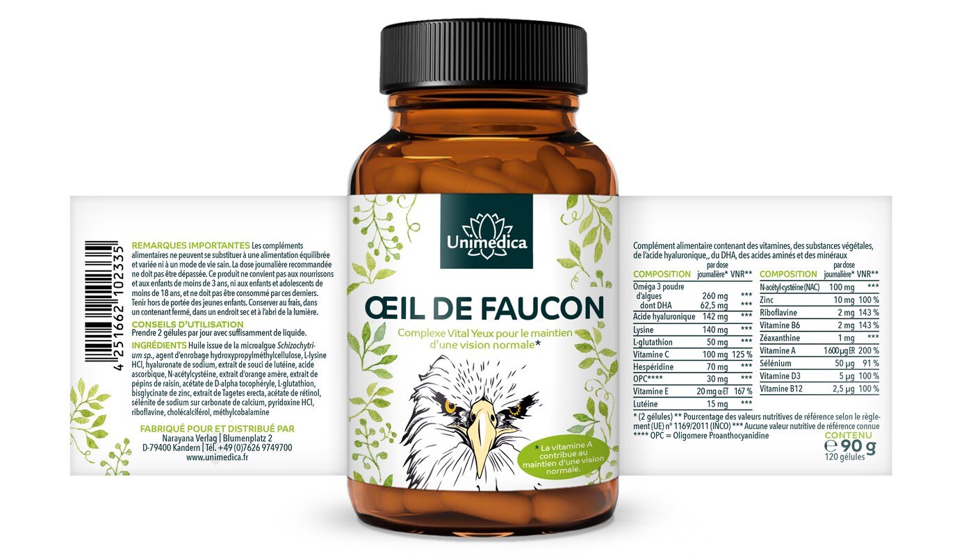 2er-Sparset: Adlerauge - 2 x 120 Kapseln - von Unimedica