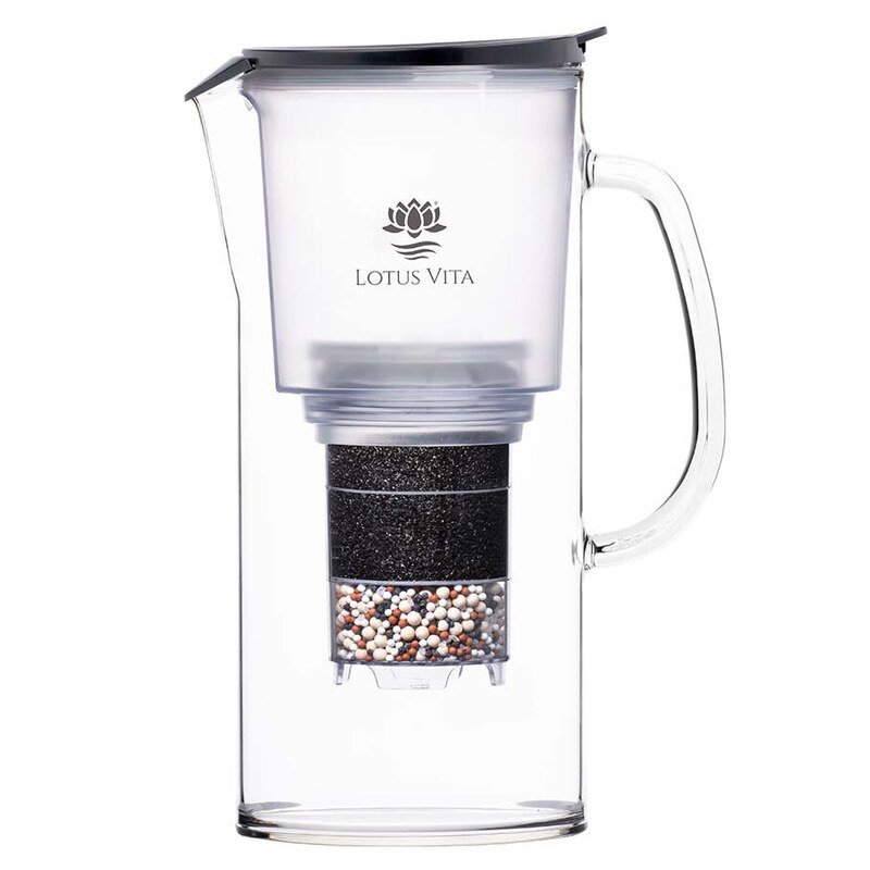 Glas-Filterkanne Toya NATURA PLUS® - Anthrazit