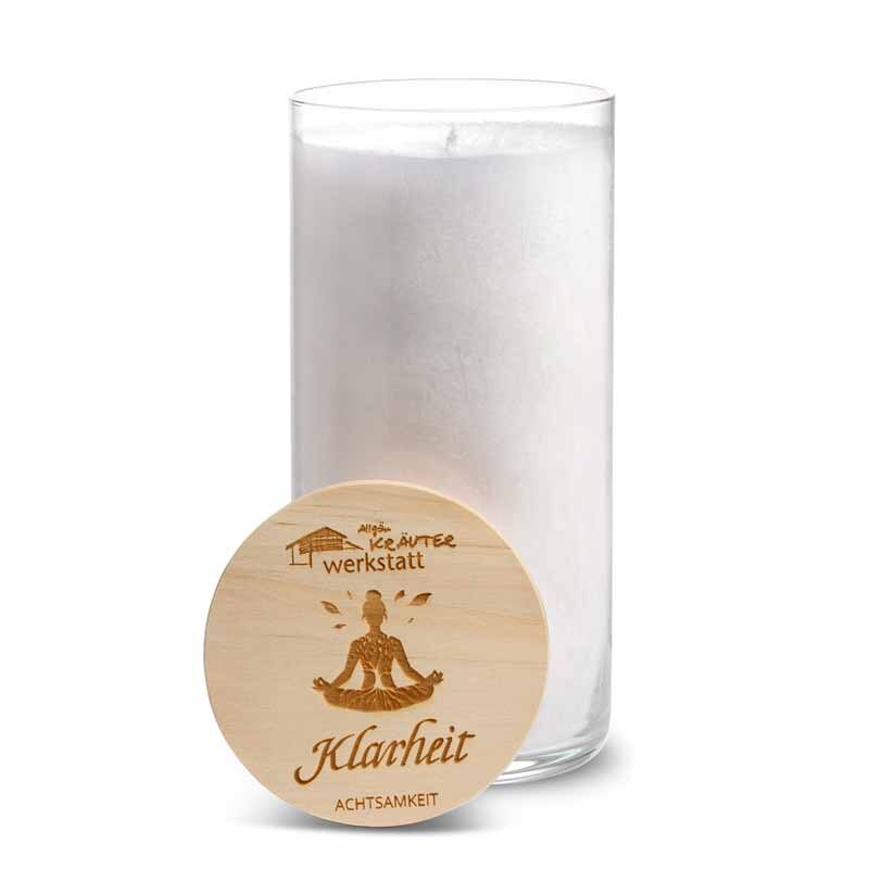 Heilkräuter Kerze Klarheit - Allgäu Kräuterwerkstatt