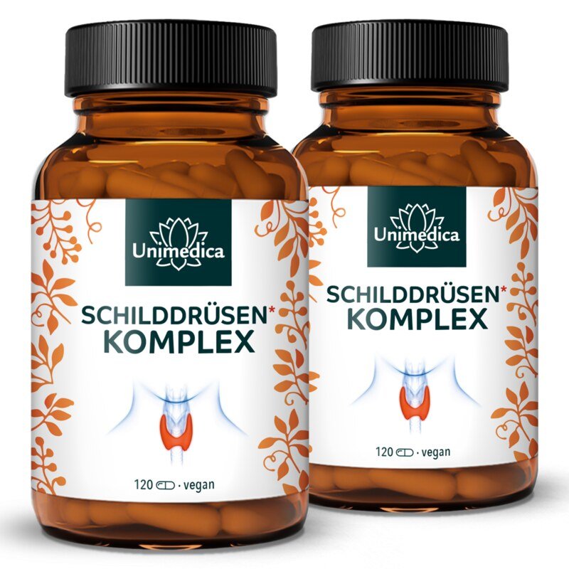 2er-Sparset: Schilddrüsen* Komplex - 2 x 120 Kapseln - von Unimedica