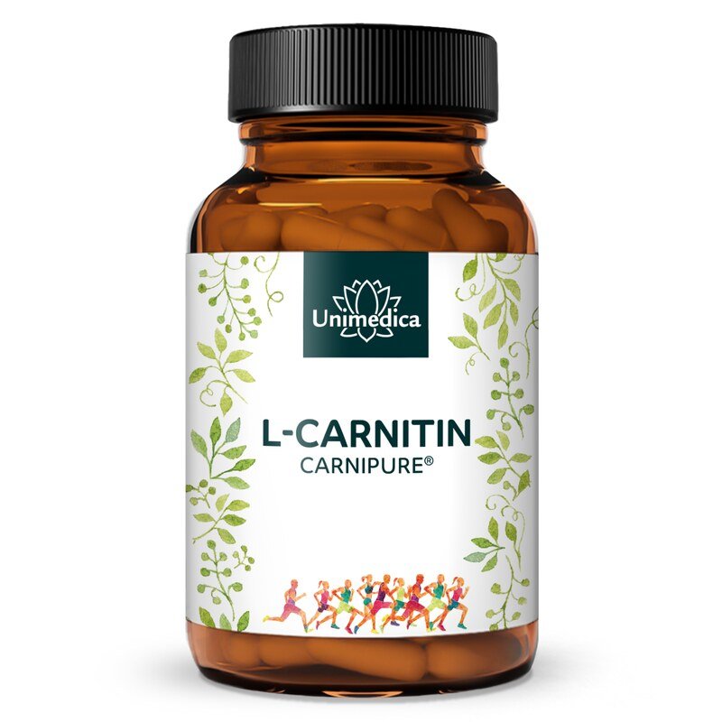 L-Carnitin (Carnipure®) - 2.000 mg pro Tagesdosis (4 Kapseln) - 120 Kapseln - von Unimedica