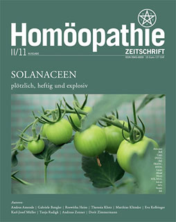2011-II Homöopathie Zeitschrift - Solanaceen plötzlich, heftig und explosiv