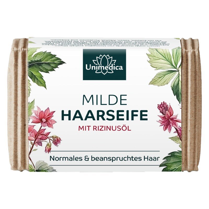 4er-Sparset: Haarseifen - ayurvedisch, mild, glättend, grün - 4 x 100 g - von Unimedica