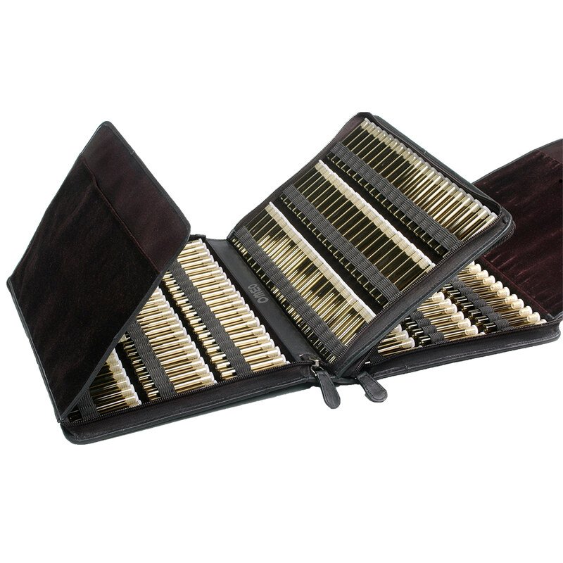 240er Etui leer - Rindnappa-Leder schwarz