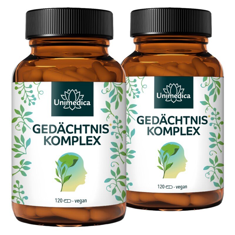 2er-Sparset: Gedächtnis* Komplex - 2 x 120 Kapseln - von Unimedica