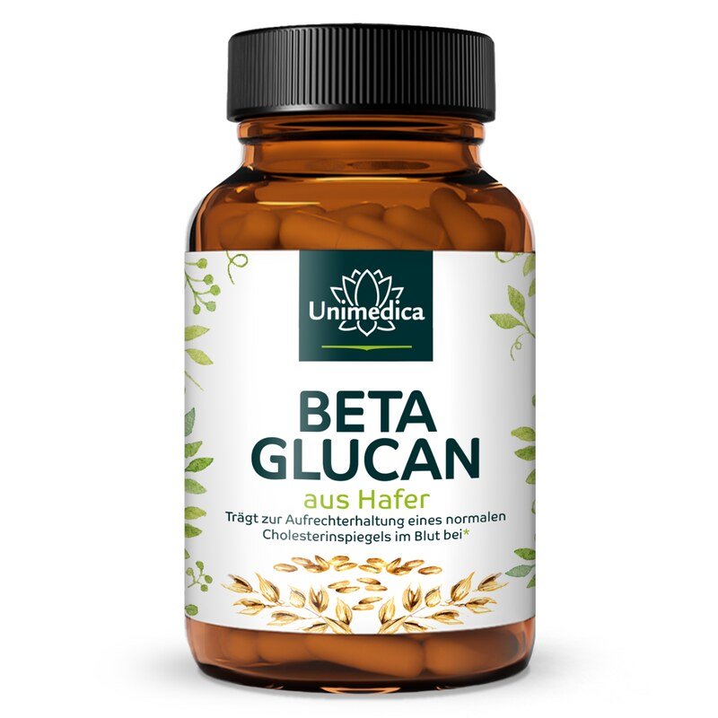 Beta Glucan - 3.600 mg Beta Glucan pro Tagesdosis (6 Kapseln) - 90 Kapseln - von Unimedica
