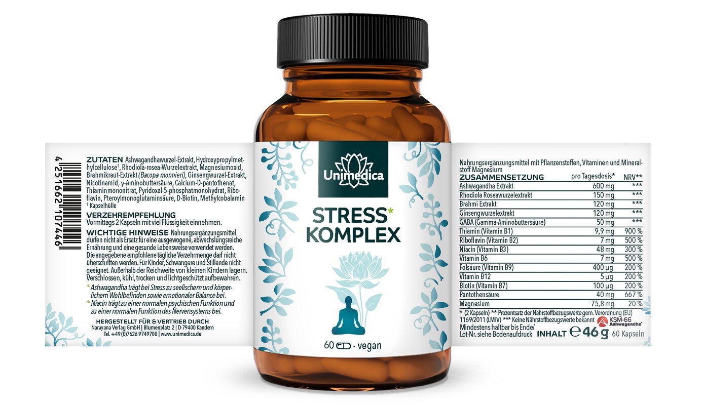Stress* Komplex - 60 Kapseln - von Unimedica