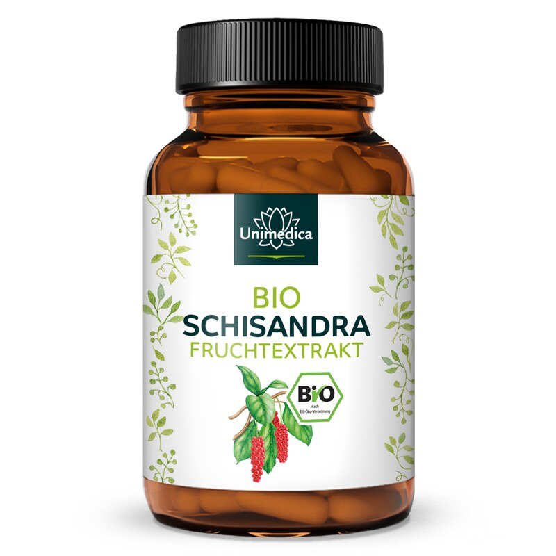 Bio Schisandra Extrakt - 90 Kapseln - von Unimedica