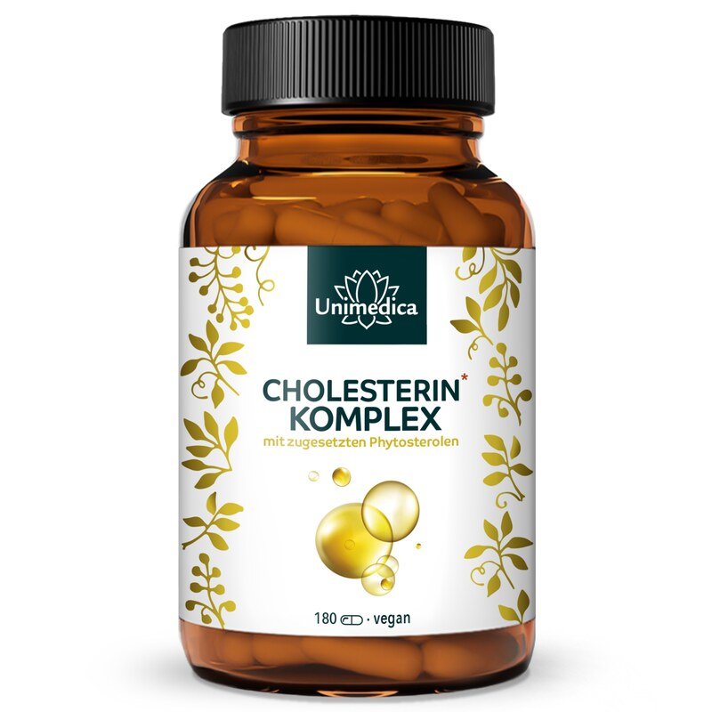 Cholesterin* Komplex - mit 40,56 % Phytosterolen - 180 Kapseln - von Unimedica
