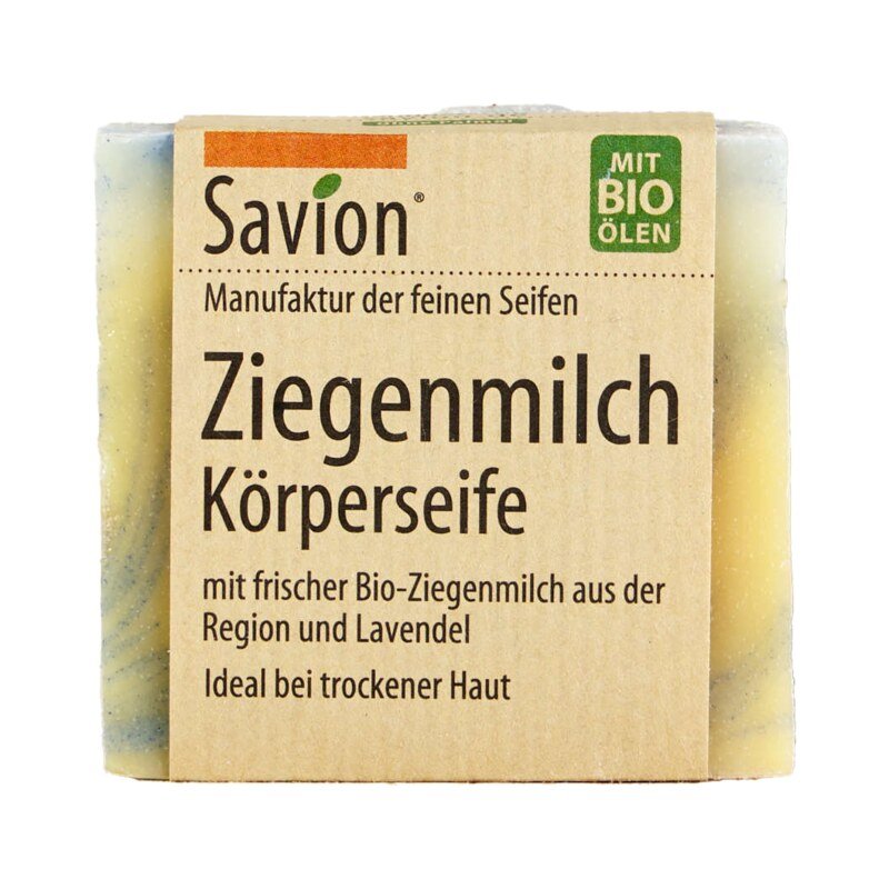 Ziegenmilch Körperseife - geeignet bei trockener Haut - Savion - 80 g