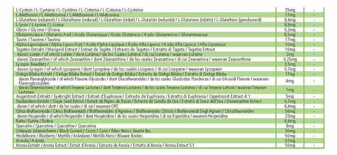 Augenvitamine - 60 Tabletten