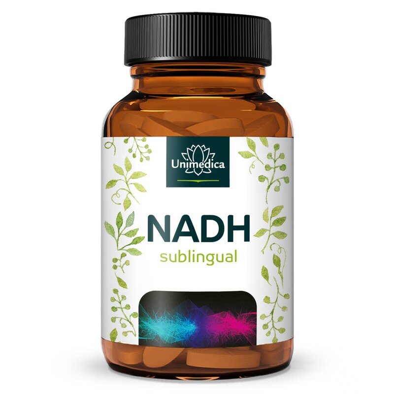 NADH sublingual - 20 mg pro Tagesdosis (1 Tablette) - 60 Tabletten - von Unimedica