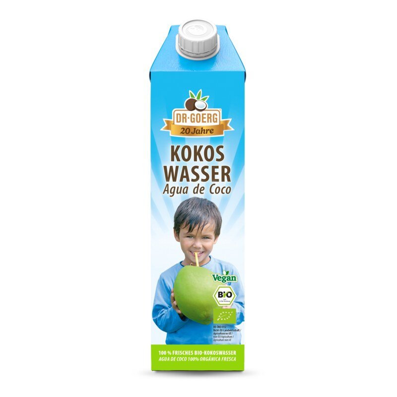 Premium Bio-Kokoswasser - 1 Liter - Dr. Goerg