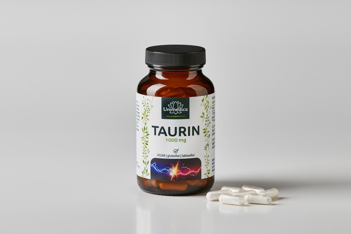 Taurin - 1000 mg pro Tagesdosis (2 Kapseln) - 120 Kapseln - Taurine - von Unimedica