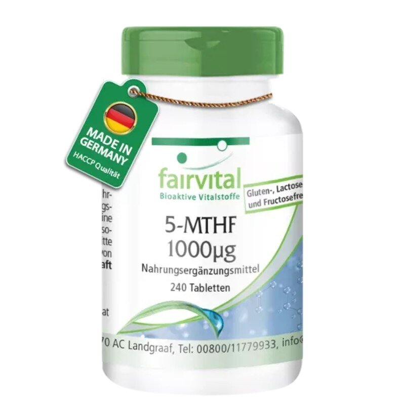 5-MTHF 1000 µg - hochdosiert - 240 Tabletten - Fairvital