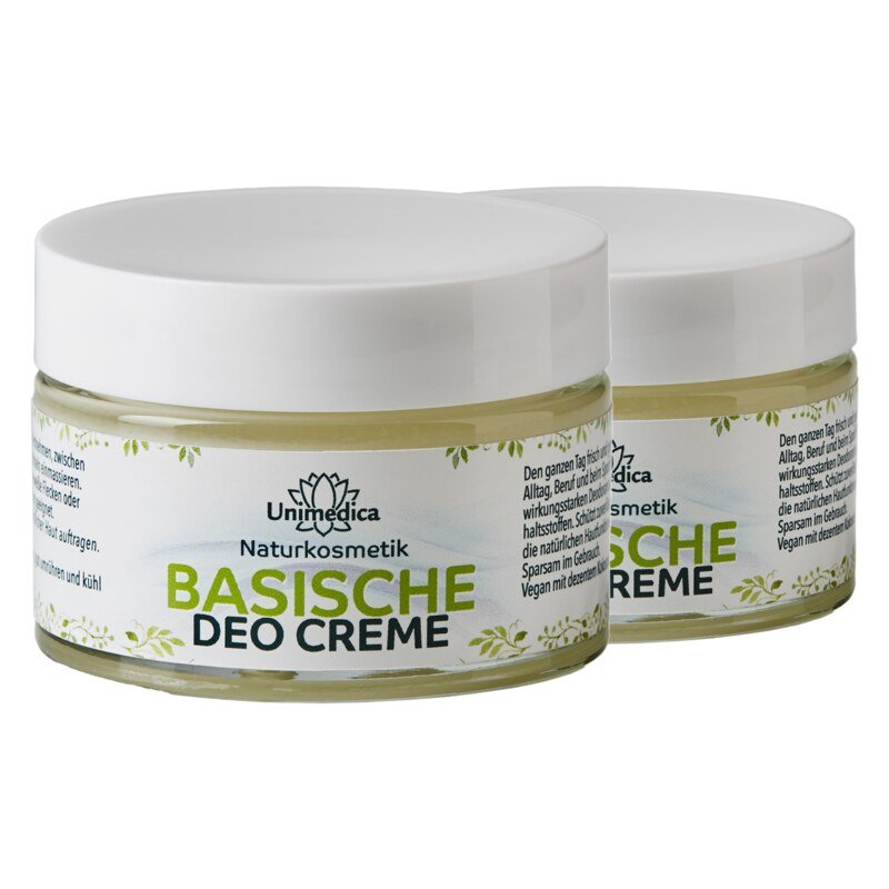 2er-Sparset: Basische Deo Creme - 2 x 50 ml - von Unimedica