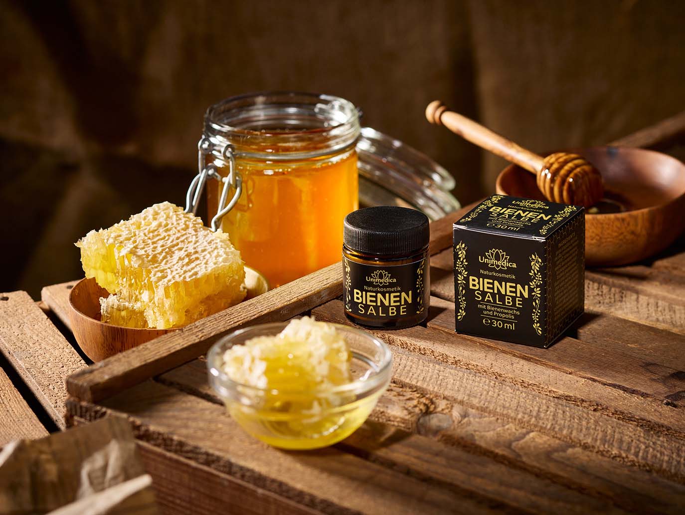Bienensalbe - mit Bienenwachs und Propolis - 30 ml - von Unimedica