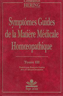 Symptômes Guides de la Matière Médicale Homeopathique