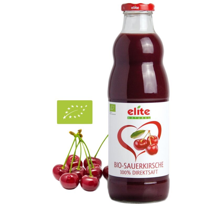 Sauerkirsch Direkt-Saft Bio von Elite Naturel - 700 ml