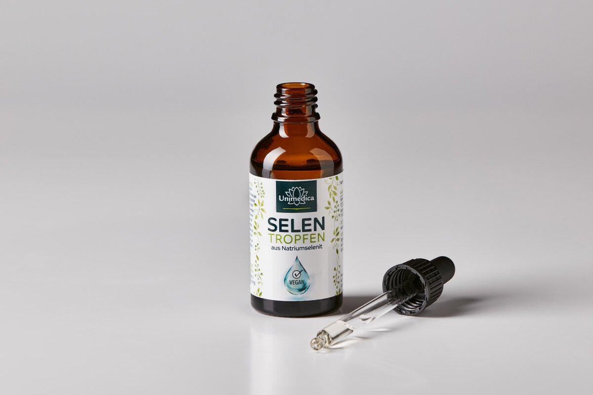 Selen Tropfen - 200 µg pro Tagesdosis hochdosiert (4 Tropfen) - aus Natriumselenit - 50 ml - von Unimedica