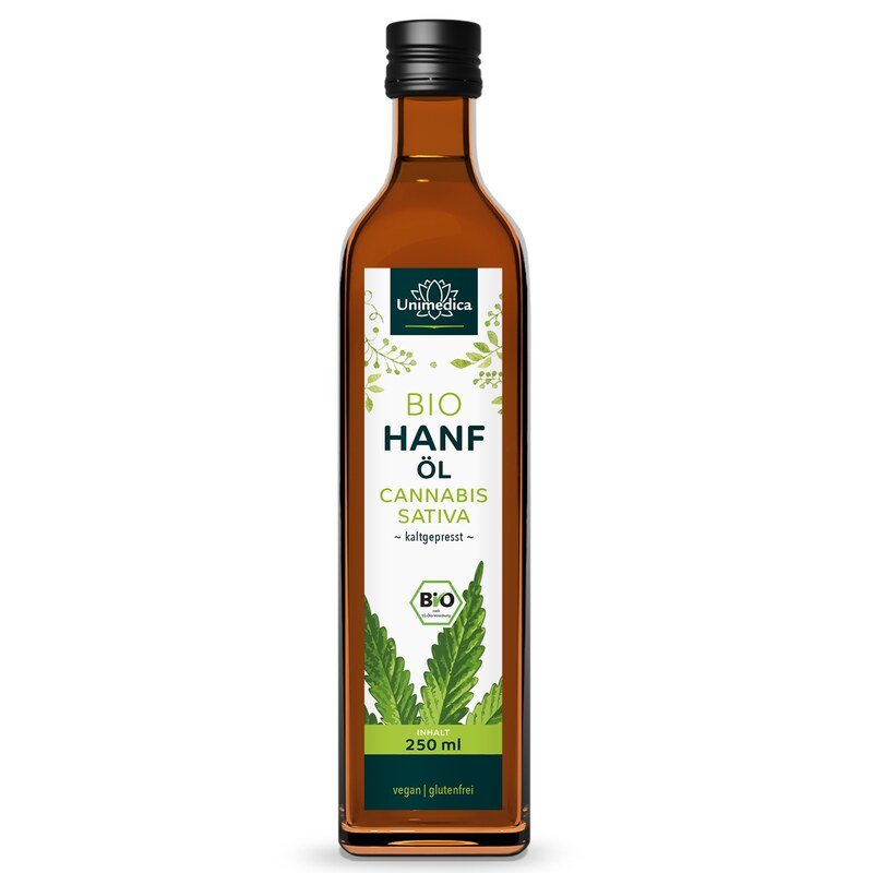 Bio Hanföl - kaltgepresst - 250 ml - von Unimedica