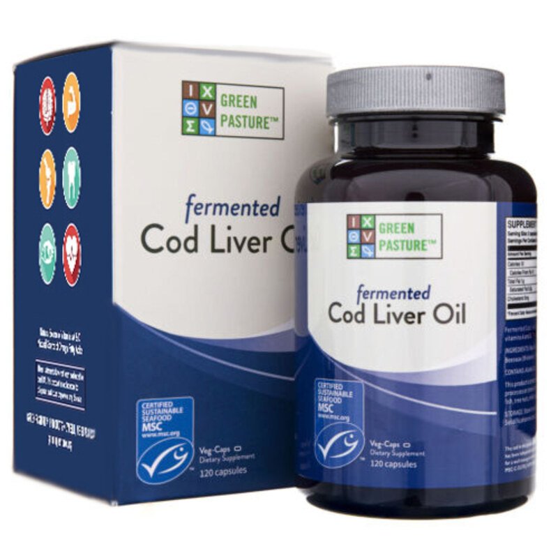 Fermentierter Lebertran - Green Pasture - 120 Kapseln