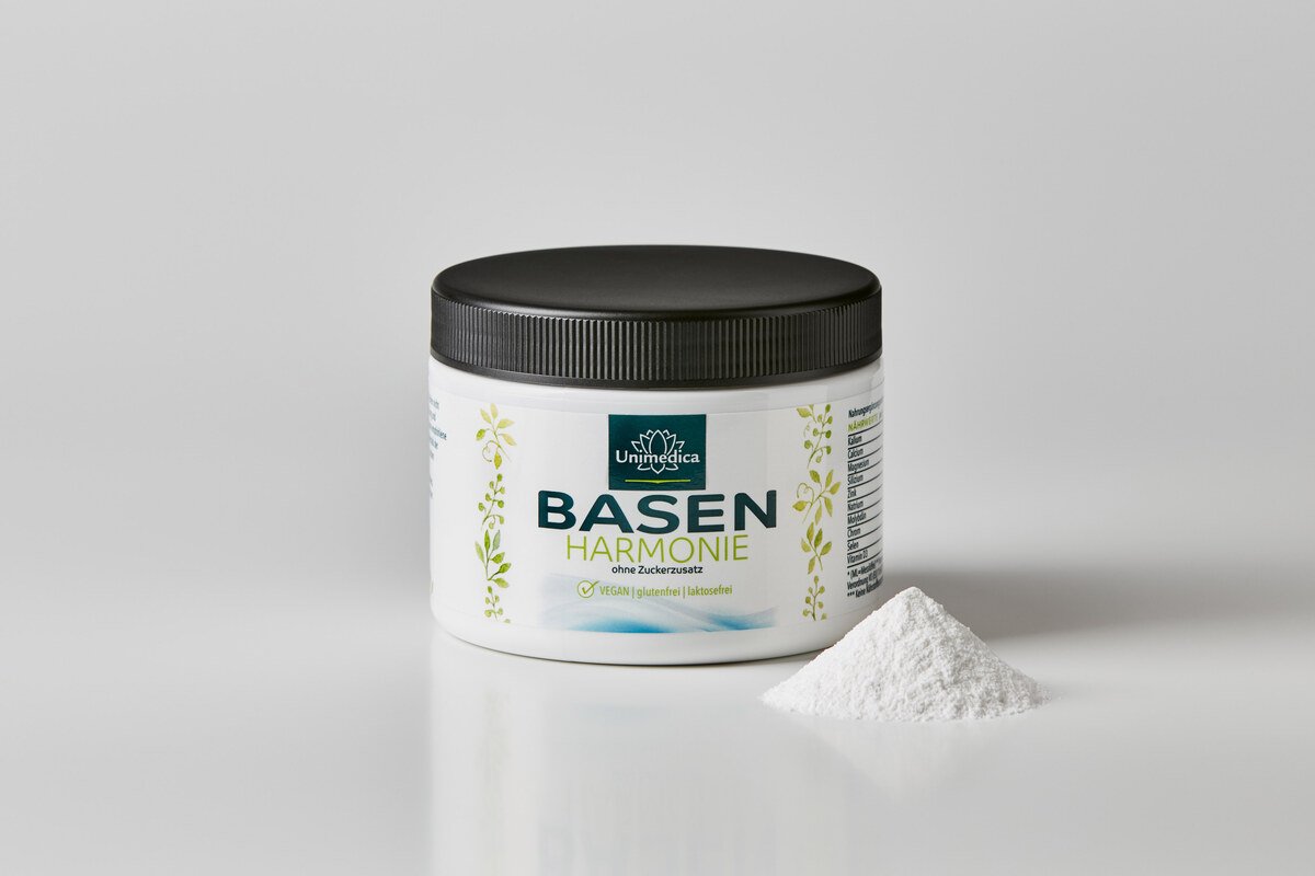 2er Sparset: Basen Pulver - mit Mineralstoffen und Zitronengeschmack - 330 g - von Unimedica